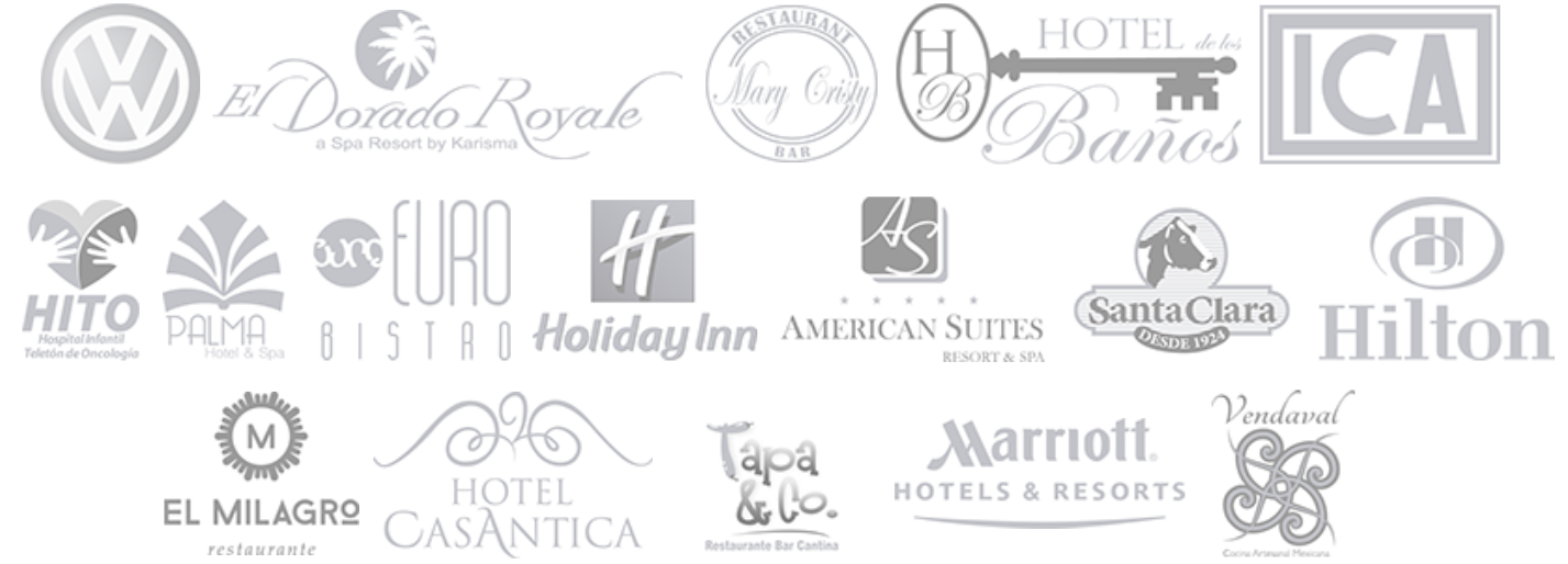 Logotipos de algunos de nuestros clientes